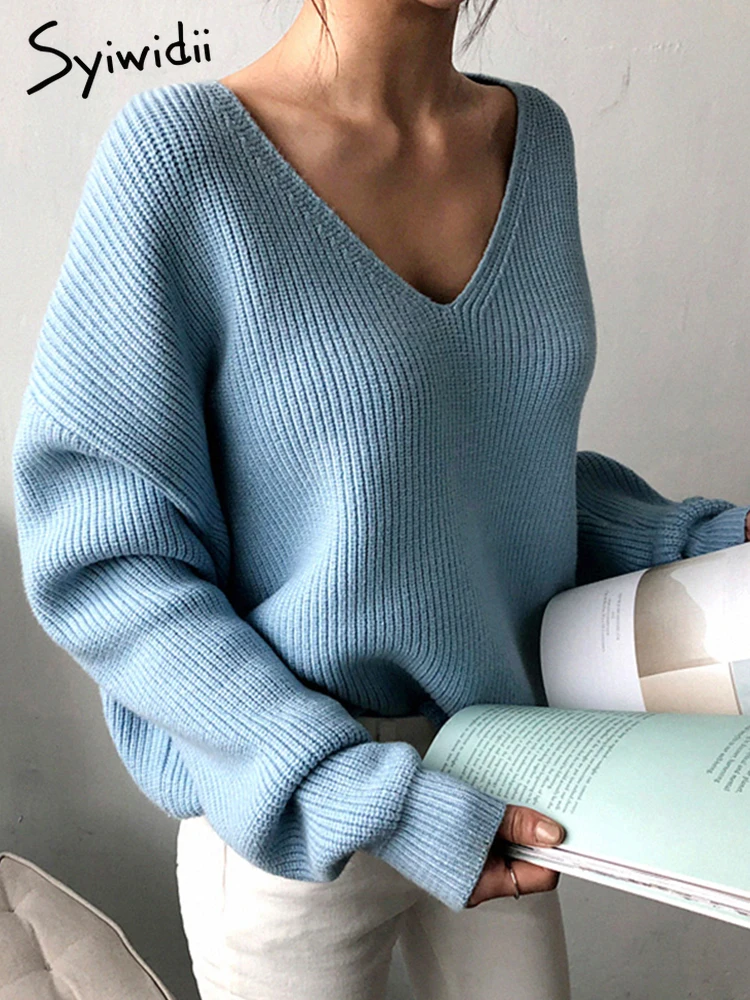 Dames Kleding voor voor Truien en gebreide kleding voor Cardigans JOSEPH Top Met V-hals in het Blauw