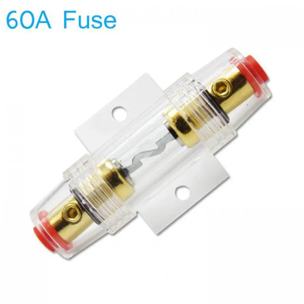 Car Audio Speaker Wire Cables Amplifier Subwoofer Speaker Installation Harness Wiring Kits Cables 10GA Power 60 AMP Fuse Holder audio speaker cable audio speaker wiring kit audio cable electrical wire cable electronic wire cable car amplifier wiring kit