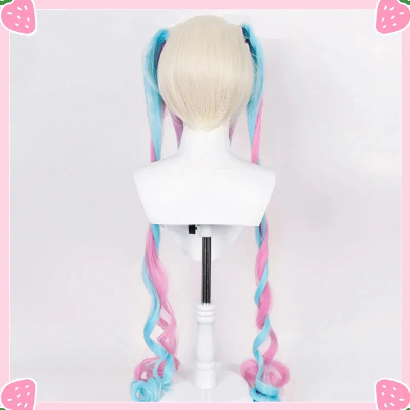 NEEDY GIRL OVERDOSE OMG Kawaii Angel-chan Ame-chan Cosplay Wig Long Curly Pigtails Heat Resistant Party Anime Wigs