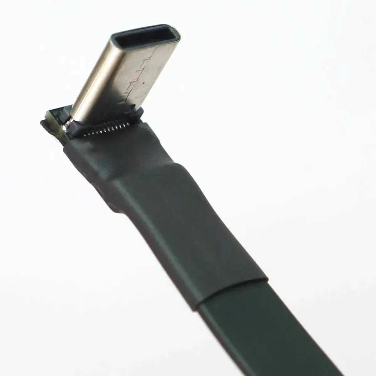 Cabo de Extensão Plana de Velocidade Total Fita Fpv Usb 3.1 tipo c 90 Graus Ângulo Acima e Abaixo Usb-c Dados Gen2 10gbps - Imagem 2