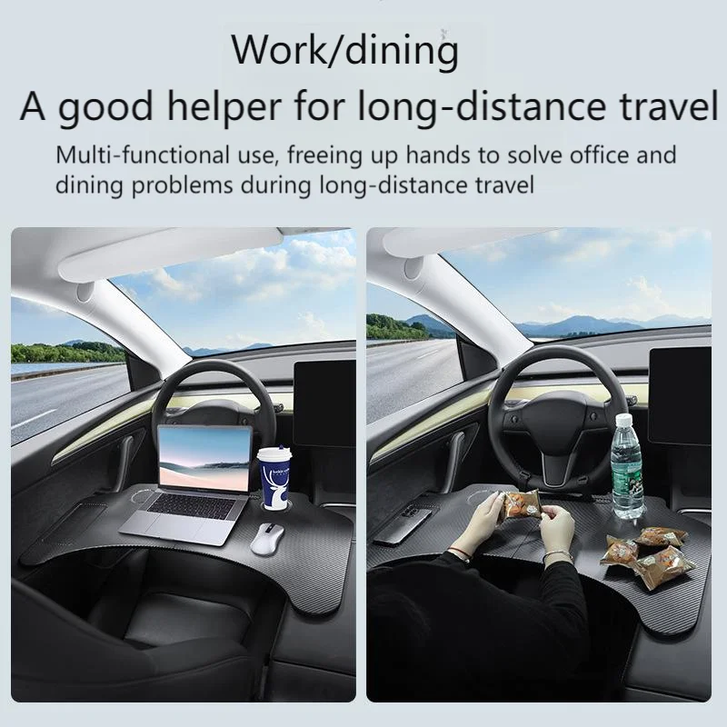 For Tesla Model Y&3 2020-2025Car Steering Wheel Desk Car Steering Wheel Laptop F
