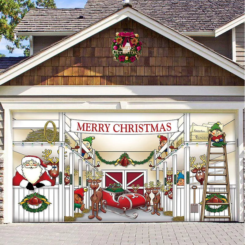 Christmas Garage Door Banner Decorations, party decorations