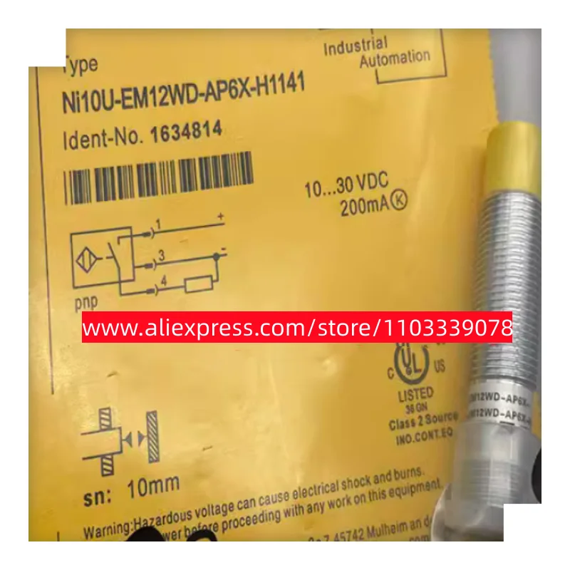 

3PCS New approach switch Ni10U-EM12WD-AP6X/S100 Ni10U-EM12WD-AN6X/S100