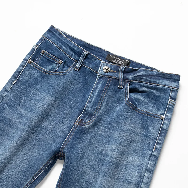 2023 Autumn/winter New Men's Jeans High-end Brand Business Casual Straight-leg Export Wholesale Men's Trousers 3