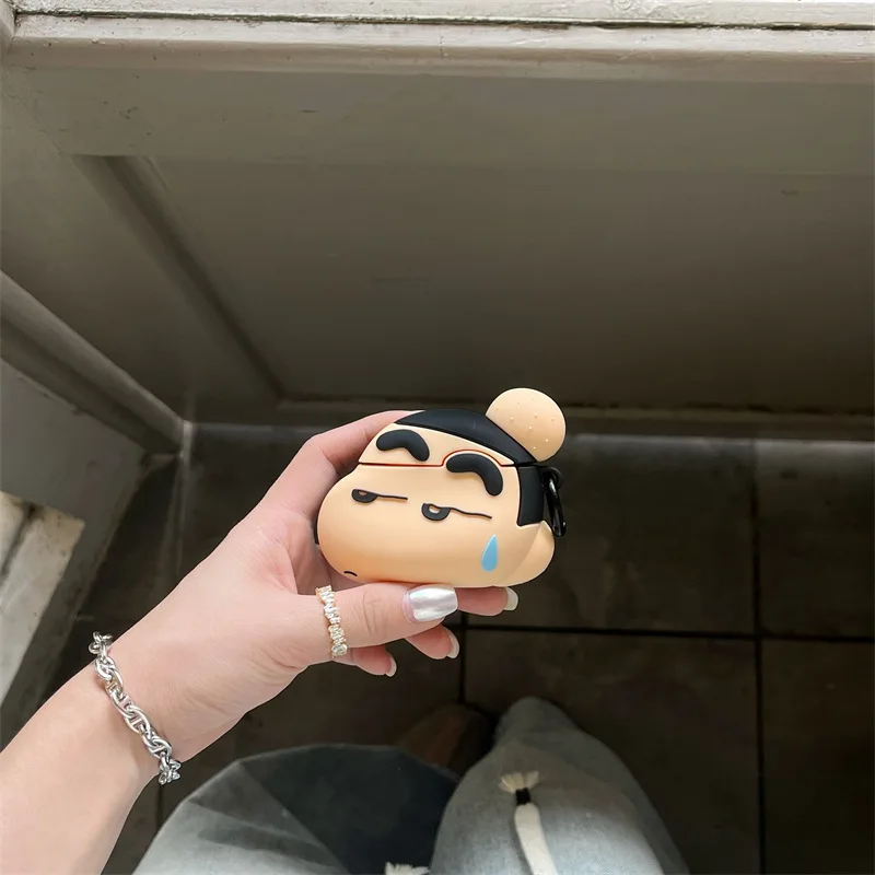 Crayon Shin-chan Sleeping Quilt AirPods Case – Cute Removable Bluetooth Cover for AirPods 1/2/3/Pro/Pro 2