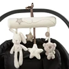 2024 New Hanging Bed Rabbit Baby Hand Bell Safety Seat Plush Toy Multifunctional Plush Toy Stroller Mobile Gifts 2