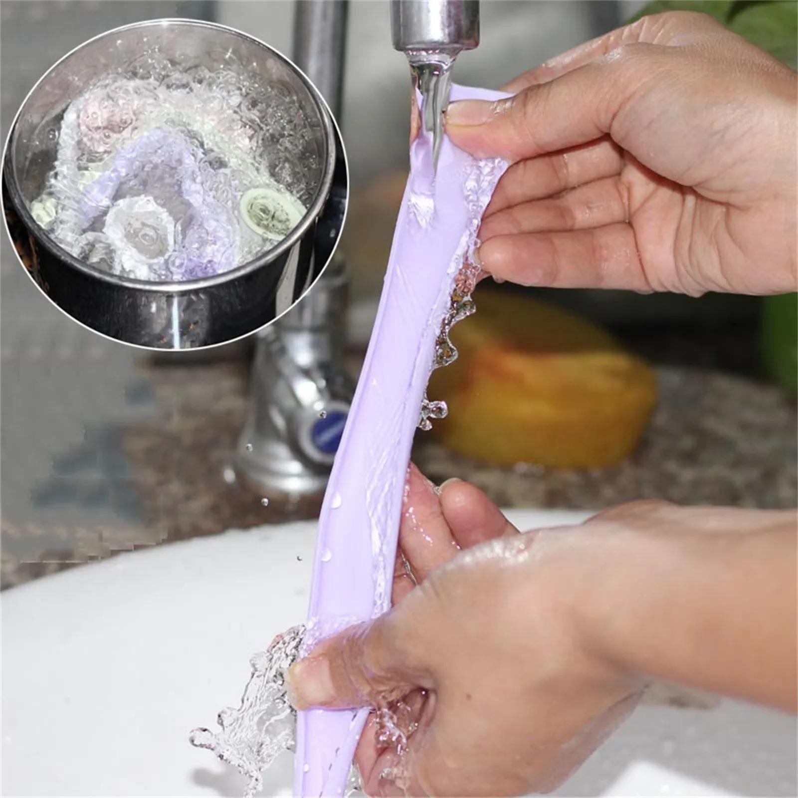 6pcs Reusable Silicone Straws-Premium Food Grade Drinking Straw, Straw-Openable Design, Easy To Clean, Hot And Cold Compatible