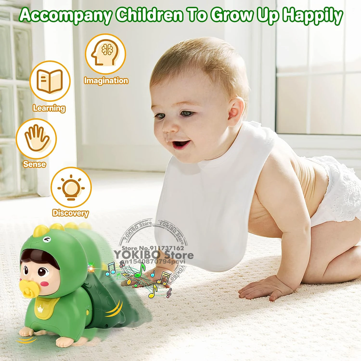 Crawling Baby Toys 6 to 12 Months Toddler Musical Toys Baby Toys 0 6 Months Early Educational Toys for Infant Toys 12-18 Months 4