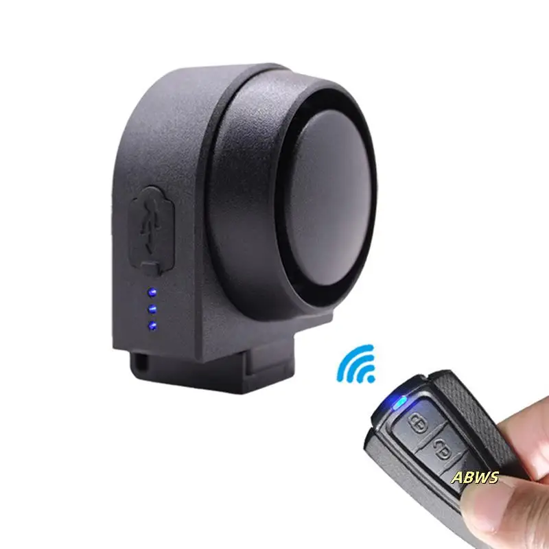 Sensore Movimento Allarme Moto E Bici Ricaricabile USB &ndash; Impermeabile Con Telecomando Antismarrimento