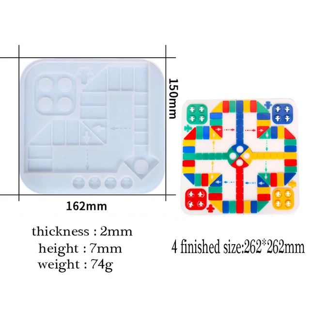 Moldo xadrez, Flying Chess Piece Resin Moldes Resina Chess Board, Moldes  resina epóxi xadrez 3D em tamanho real para fazer artesanato artesanal,  festa
