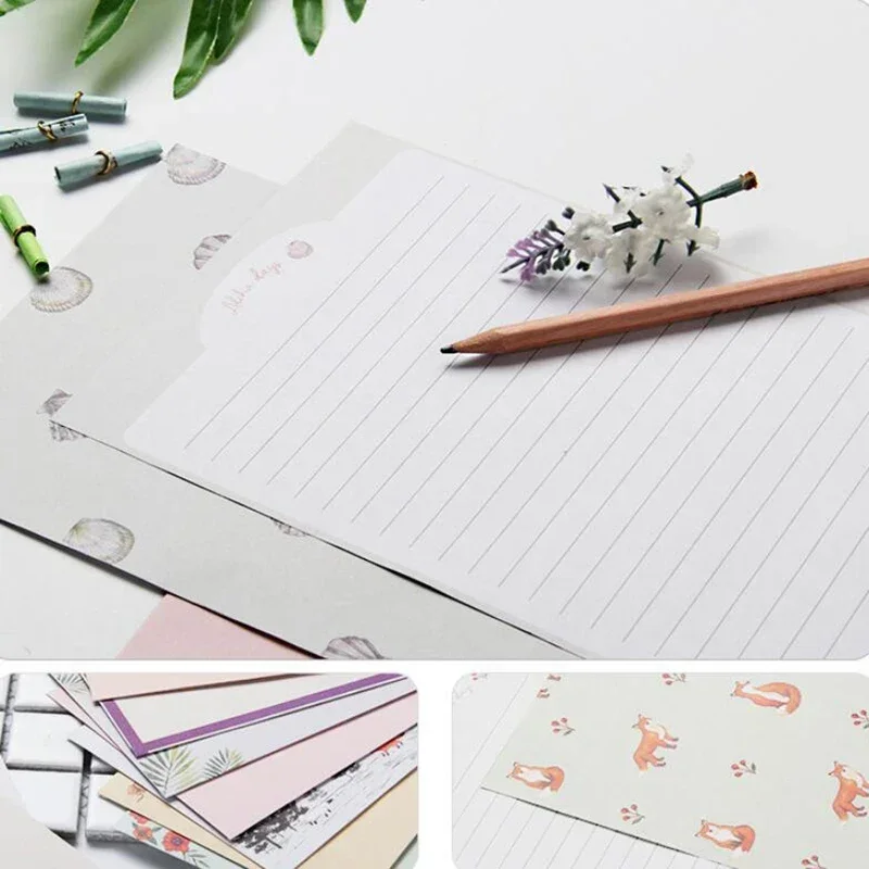 9pcs Envelopes Set DIY Postcard Wedding Invitation Card kraft paper envelopes window envelopes mailing envelopes mini envelopes