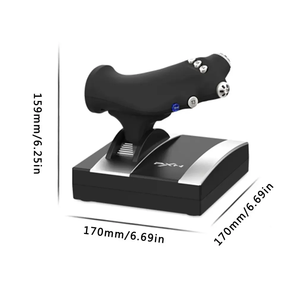 PXN-2119Pro Flight simulator controls PS4/PC flight simulator joystick with  Vibration Flight Simulator Stick for PS4/ Windows XP/VISTA/7/8/10（Do not  support PS5/MAC system device ） 