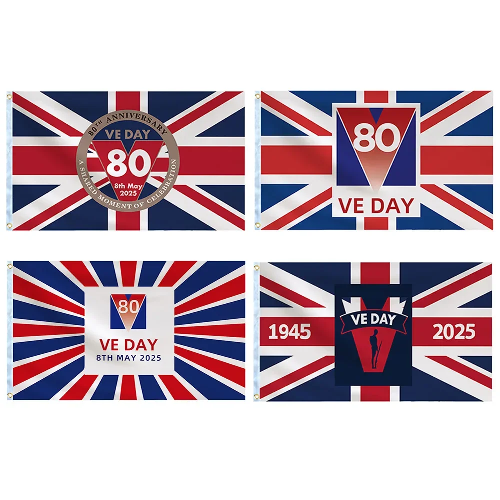 2025 VE Day 80th Anniversary Banner Bunting Flag 10m 30pcs Decorations Memorabilia 80 Years Victory In Europe Flag - Foto 9
