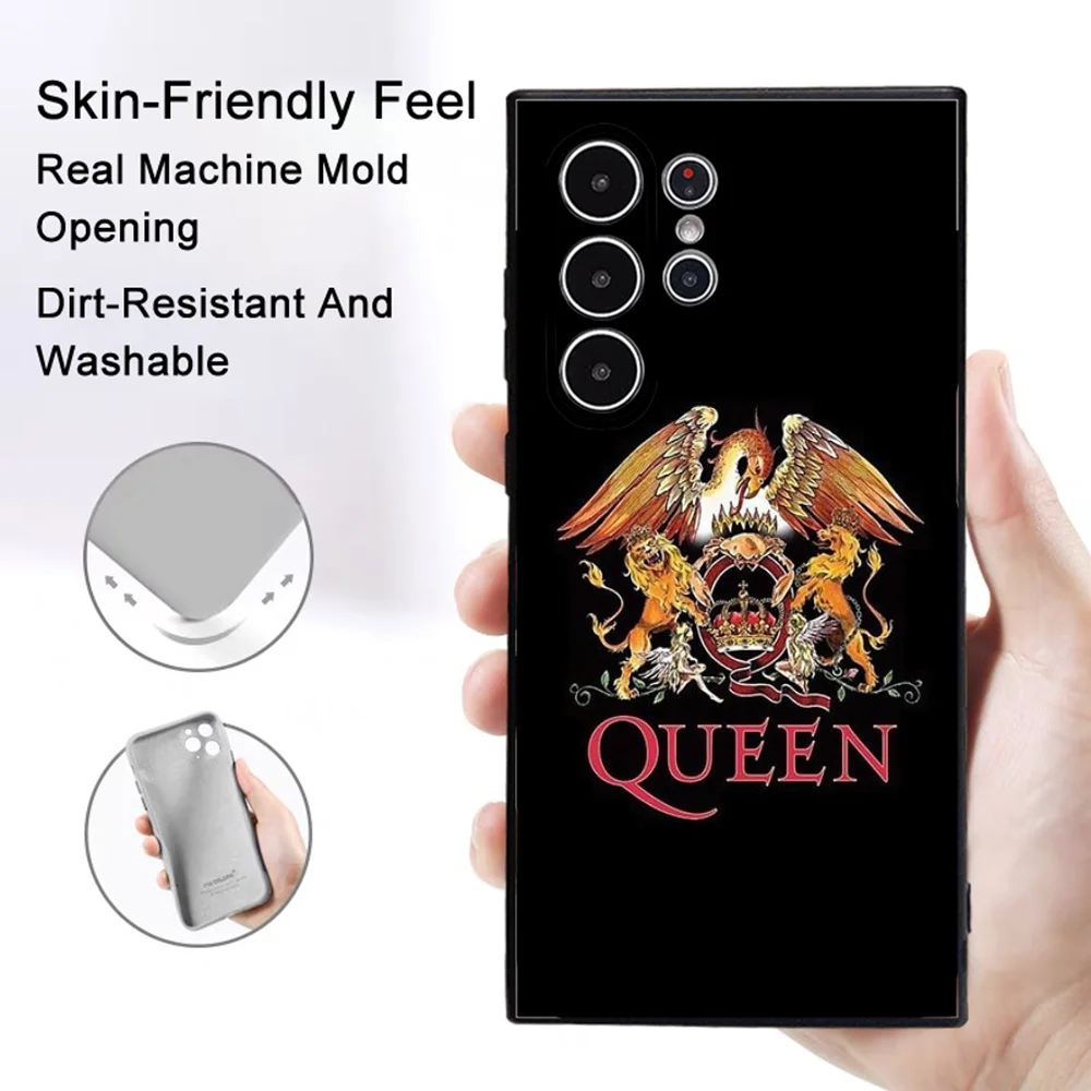 Queen F-Freddie Frosted Non-Slip Full Cover Soft Phone Case