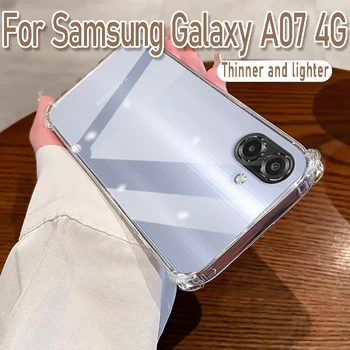 Cover Trasparente Morbida per Samsung Galaxy A07 4G, Protezione Antiurto Flessibile di Lusso Anti-Ingiallimento