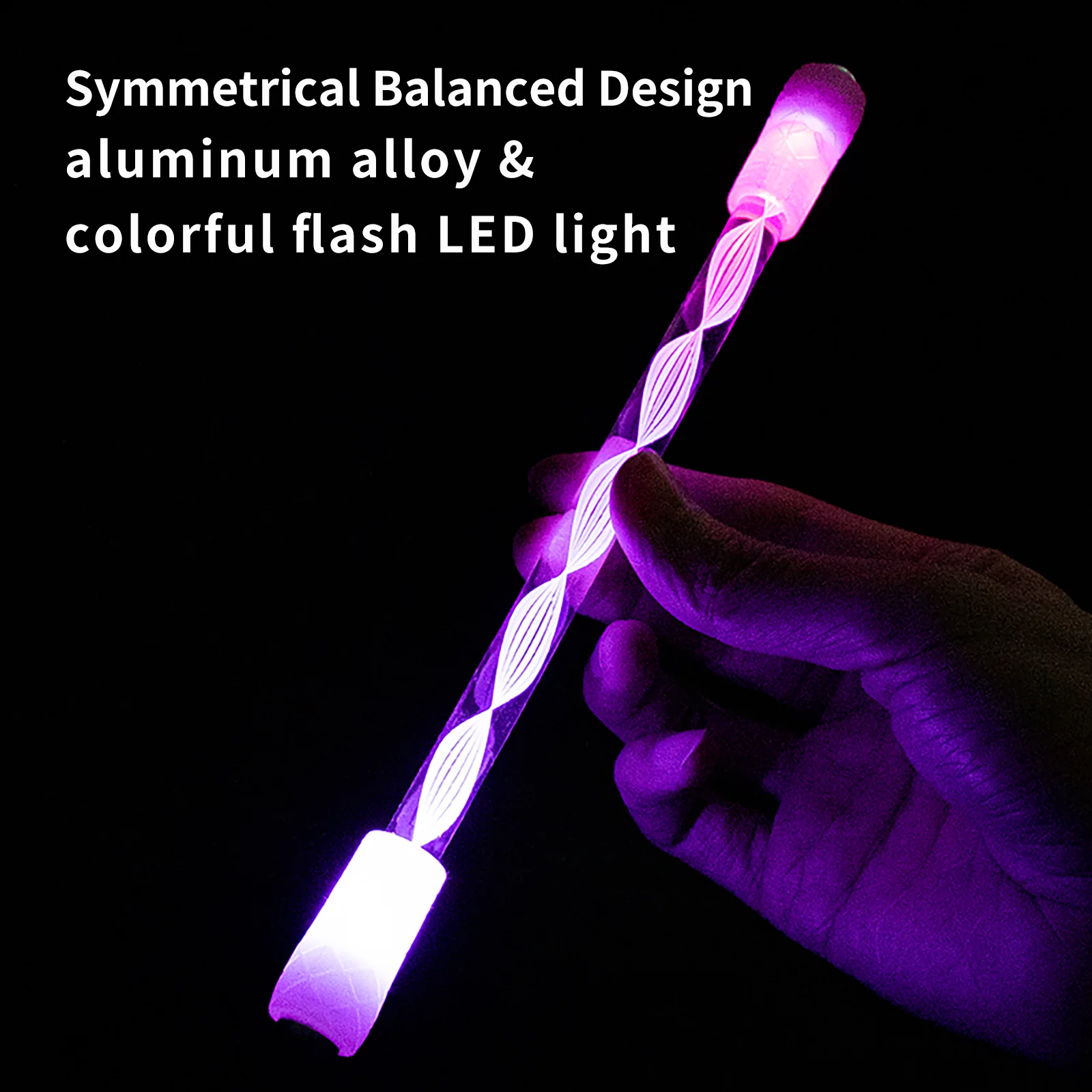 Multifunction Pen Colorful Luminous Rotary For Decompression