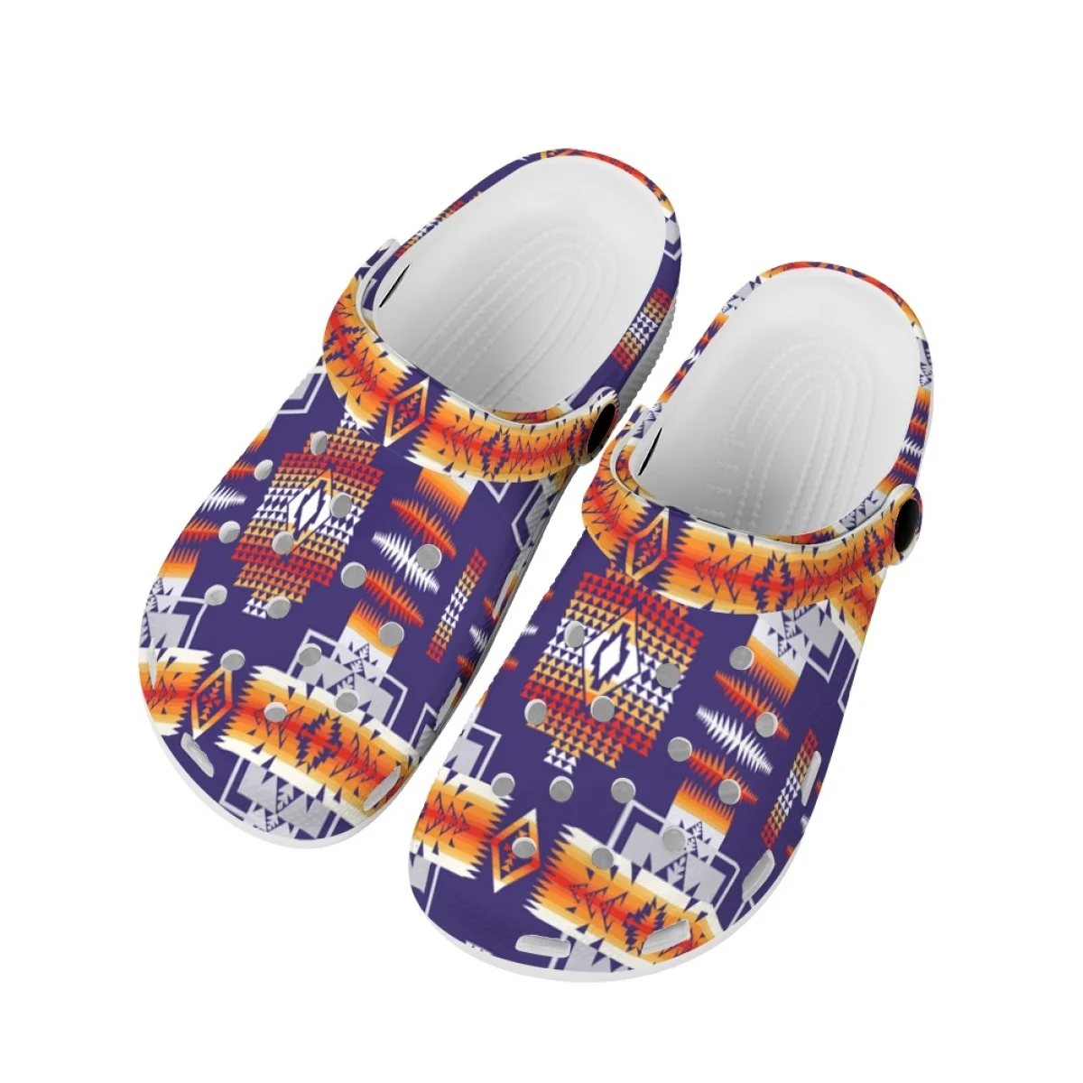 American Tribal Vintage Girls Sandals Couple Non-slip Comfortable Summer Indoor Outdoor Slippers Heel Strap Slip On Garden Shoes