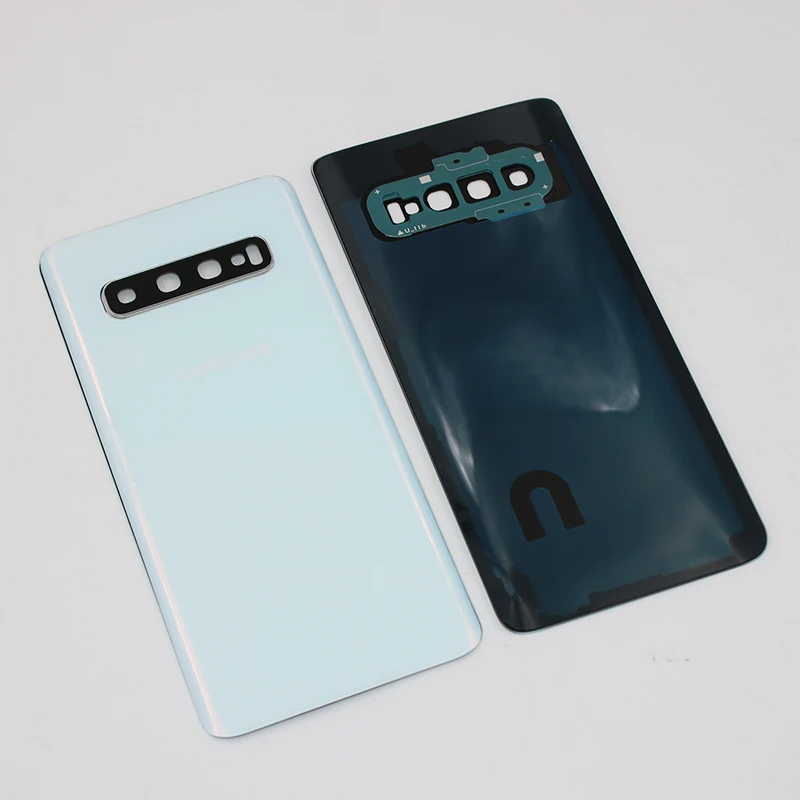 Samsung Galaxy S10 S10+ S10E Back Glass Replacement Battery Cover Rear Housing Door With Camera Lens phone back cover glass battery cover glass phone back cover