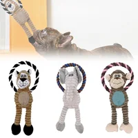 Peluche para perros pequeños y medianos 🦁🐘🐒