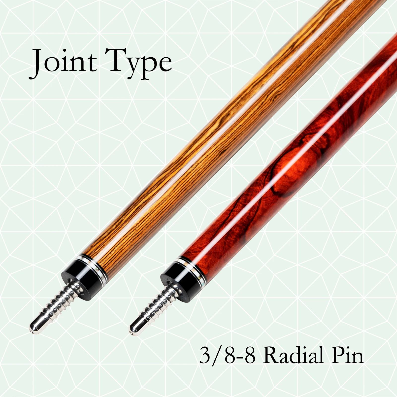 CUEDESG カーボンファイバービリヤードキュー、10.5mm/11.8mm/12.5mm