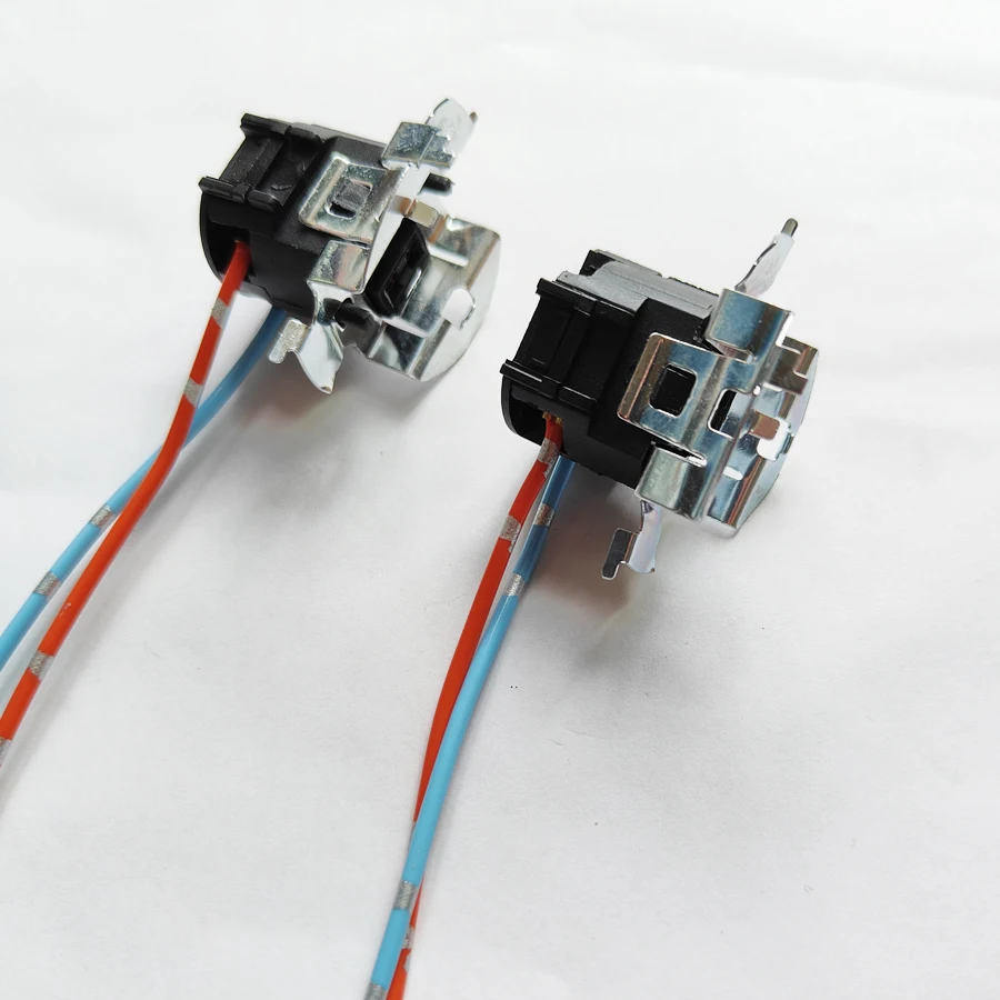 NHAUTP 2pcs H7 할로겐 램프 소켓 홀더 폭스 바겐 Sagitar 자동차 전구 기본 커넥터 배선 하네스 어댑터