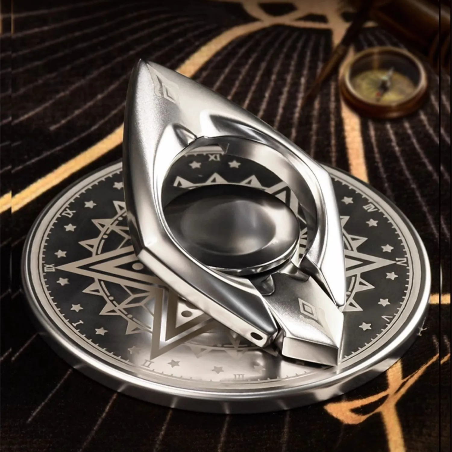 Eary Metal Magnetic Phone Stand Dazzling Magic Fingertip Gyro Stand With 360°Rotation Finger Ring Holder for iPhone Accessories