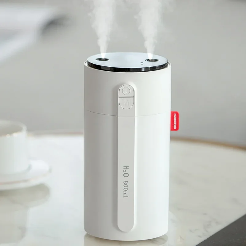800ML Smart Induction Air Humidifier 2000mAh Battery USB Rechargeable Essential Oil Diffuser Air Humidifier for Home Car 1
