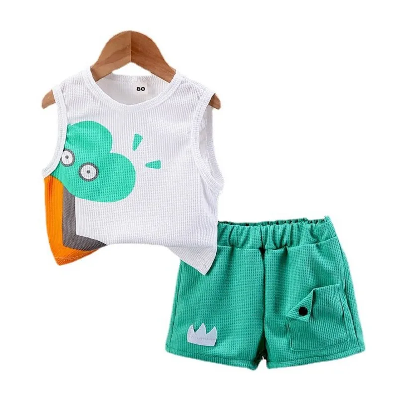 

Summer Baby Boys Clothes Suit Children Girls Casual Vest Shorts 2Pcs/Sets Infant Outfits Toddler Sports Costume Kids Tracksuits