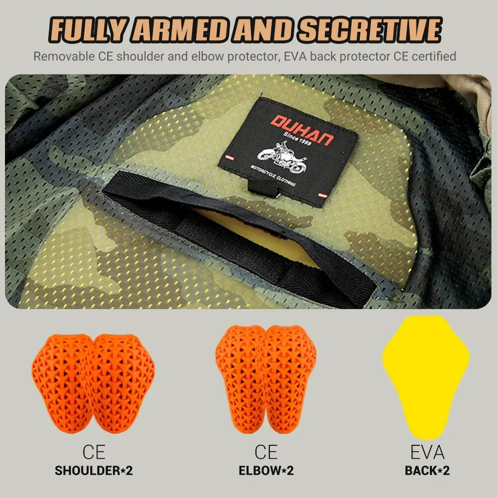 Motorcycle Jackets Waterproof Wear-resisting Breathable Motocross Riding Clothes CE Certified Protective Equipment