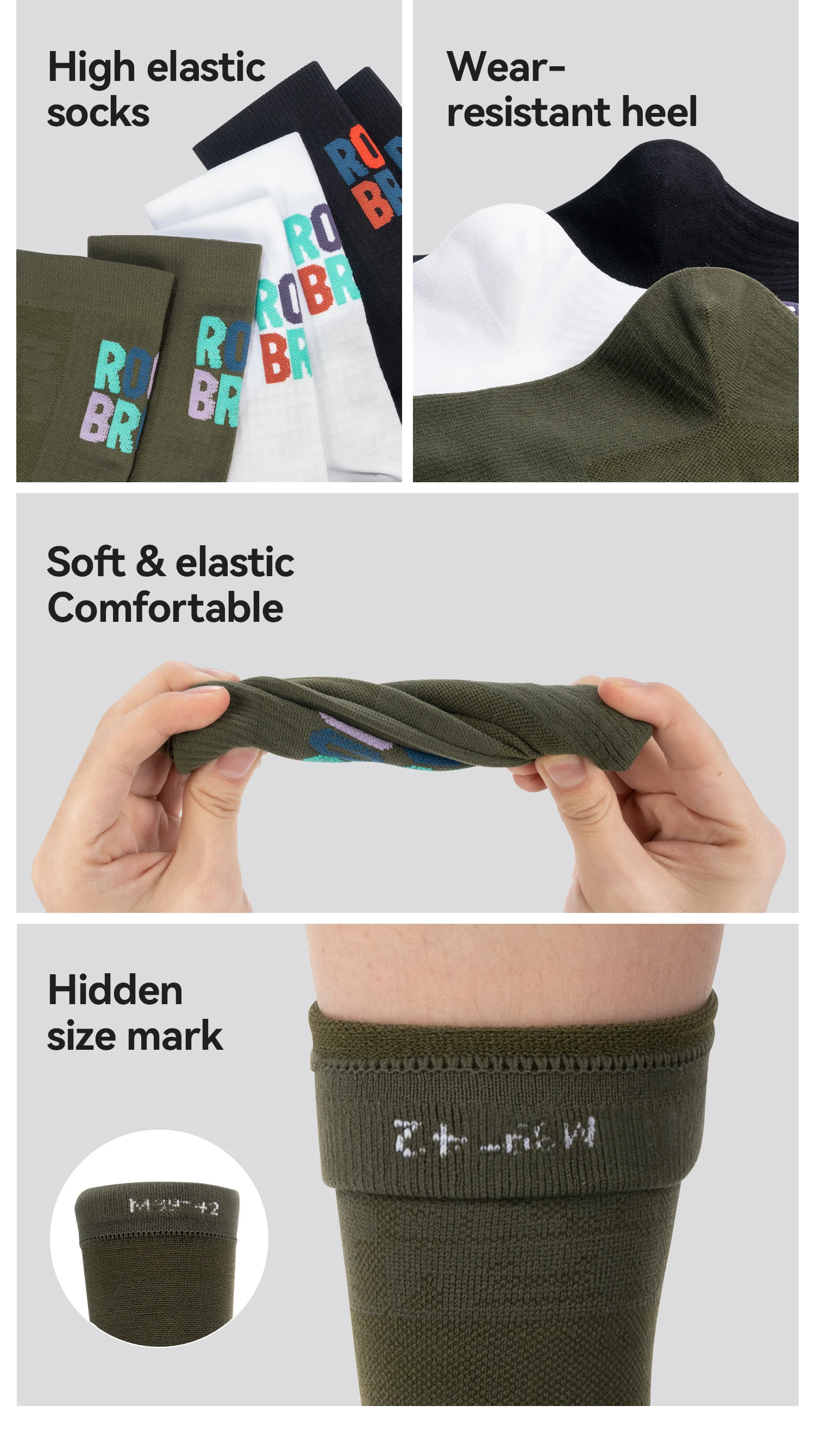 Sport sock fabric detail