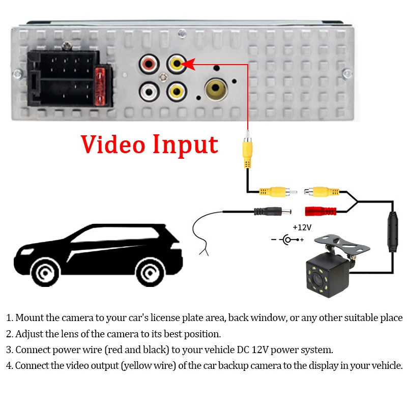 Car Radio 1 din 4.1” Touch Screen Bluetooth Stereo Mp3/Mp5 Player FM Receiver Wi