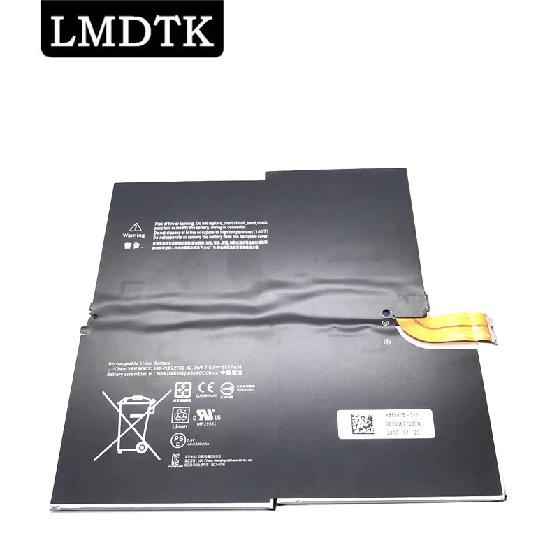 

LMDTK Новый аккумулятор для ноутбука Microsoft Surface Pro 3 1631 MS011301-PLP22T02 G3HTA009H G3HTA005H 7,6 V 5547mAh