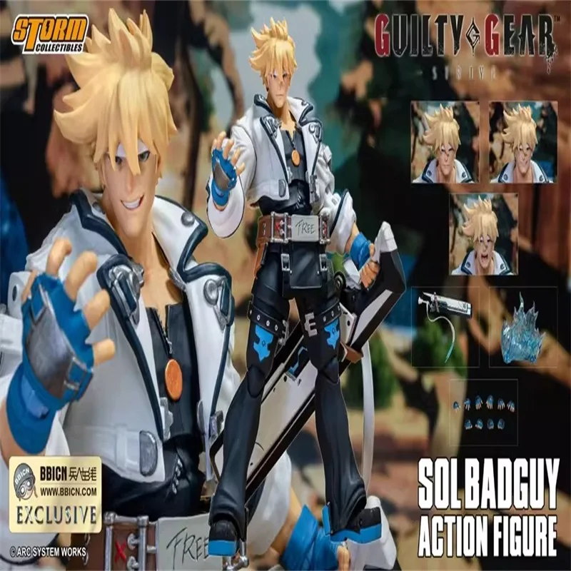 

Оригинальная Подлинная искусственная кожа 1/12 Guilty Gear SOL BADGUY ACSB01BL белая верхняя версия модели солдата 6 дюймов экшн-фигурка игрушки от Storm