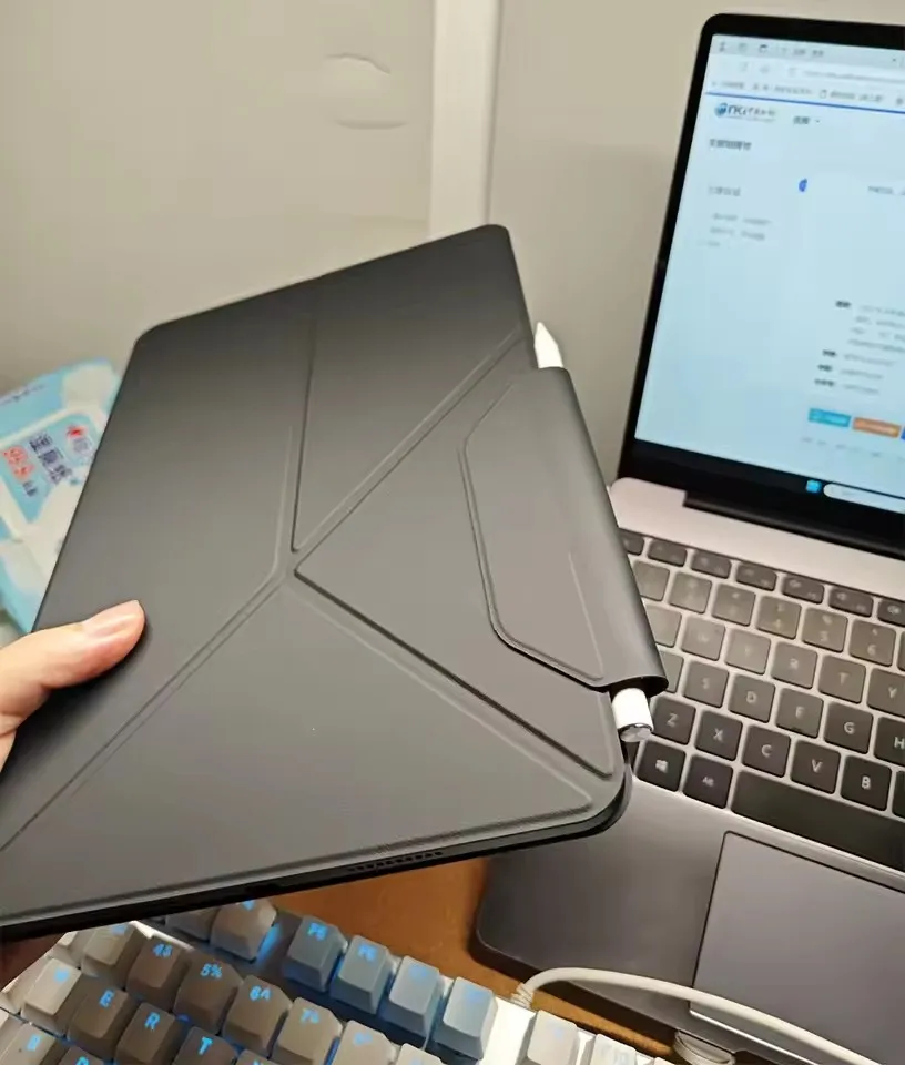 Premium PU Leather Flip Cover for Tablets - Smart Protective Shell with Original Design