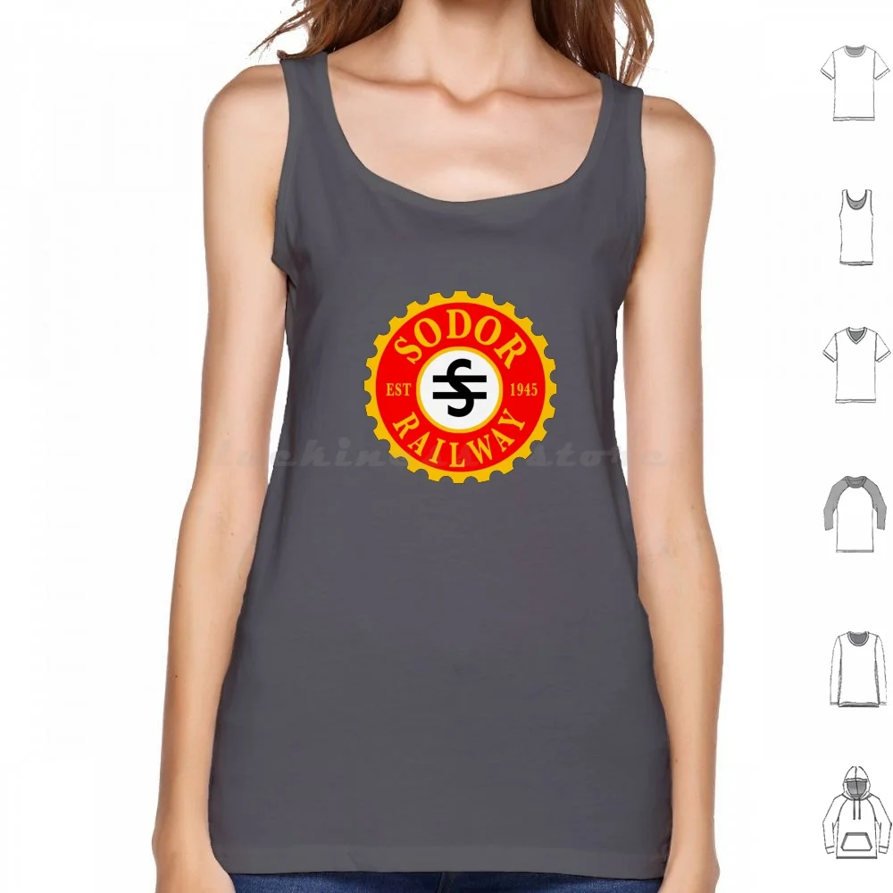 : Sodor Railway Logo Canotte Stampa Cotton Thomas The Tank Engine Thomas The Train Thomas Sodor Isle Of Sodor Treni