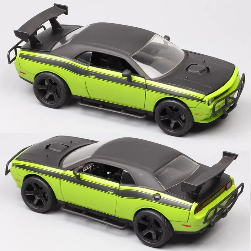 1:24 Scale Jada Letty's 2011 Dodge Challenger SRT8 Diecasts & Toy Vehicles Muscle Racing Car Model For Collector FURIOUS Green 1 32 scale jada 2011 dodge challenger srt8 diecasts
