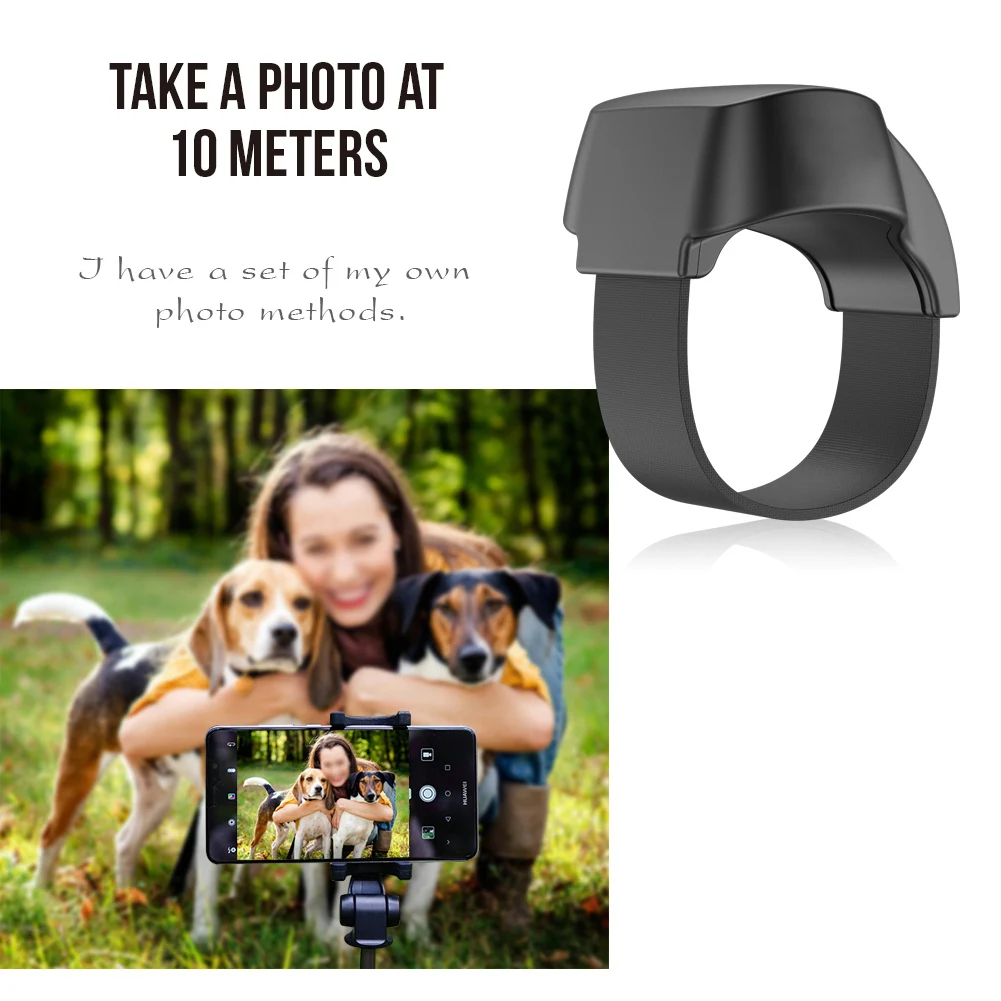 Remote Control Button Capture Moments Wireless Camera Controller For Selfies Compatible With All Smartphones