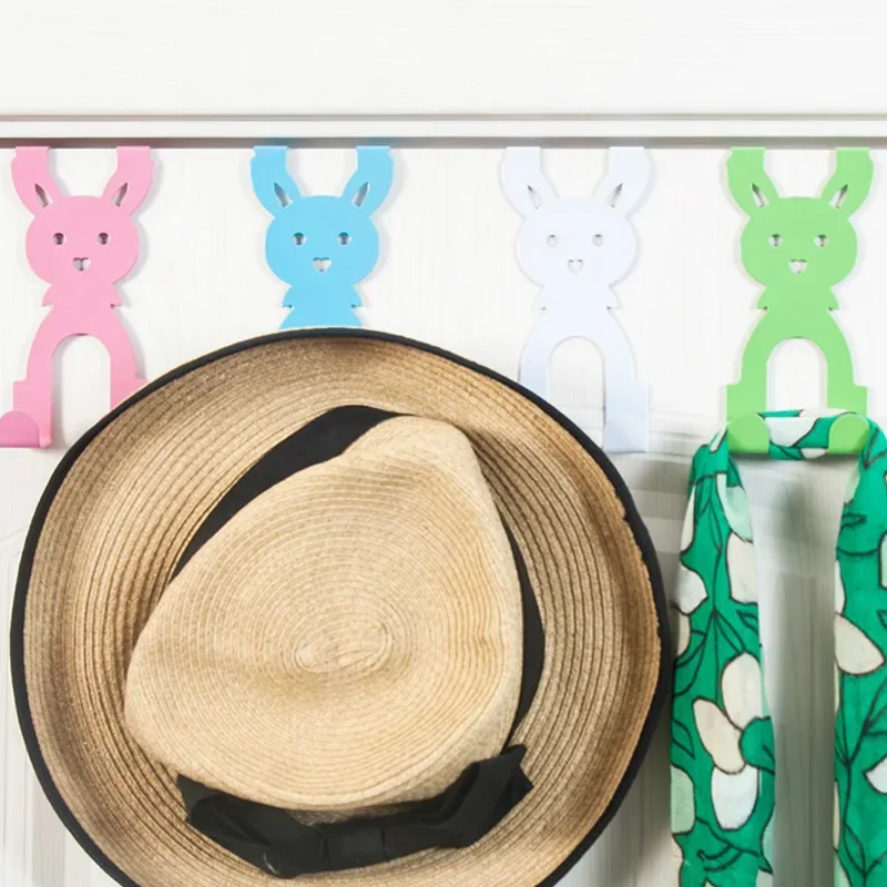 GUANYAO Two Hooks/set Hooks Up Cartoon Kitchen Hanging Holder Rack Gadget Hanger Humanoid Door Hook Kitchen Door Back Hooks storage hook door hook