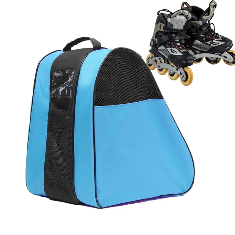 

Portable Roller Skates Bag Large Capacity Ice Skating Bag Breathable Kids Inline Skates Bag Skates Storage Bag Skating Shoes Bag