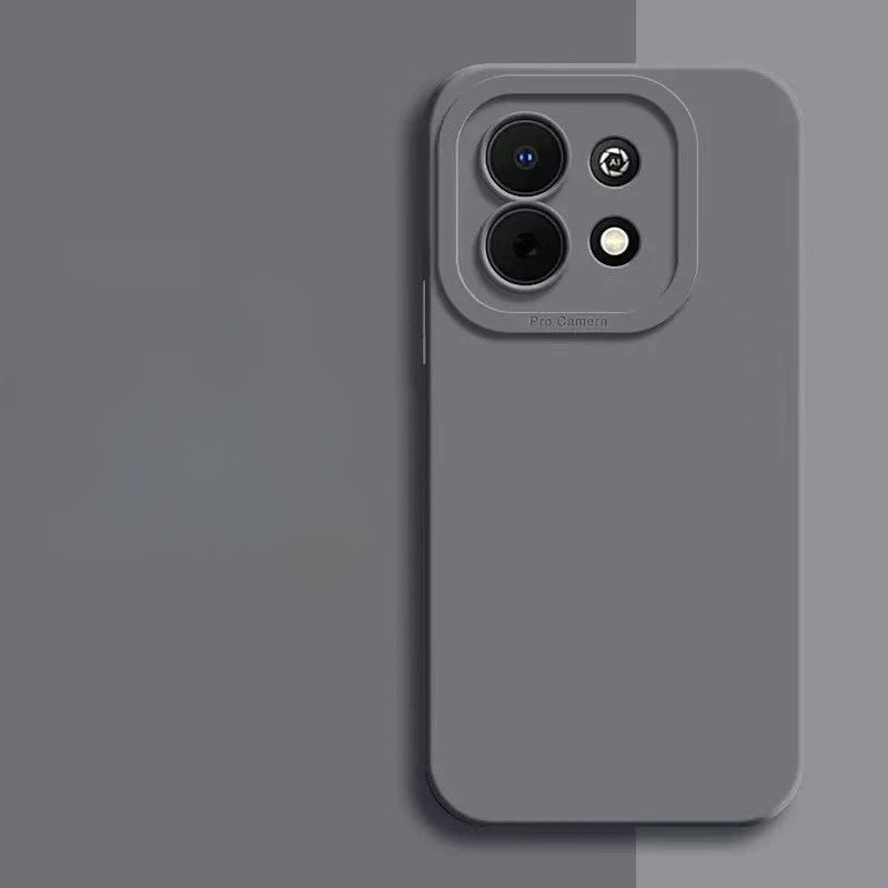 Sleek Black Semi-Transparent TPU Protective Phone Case