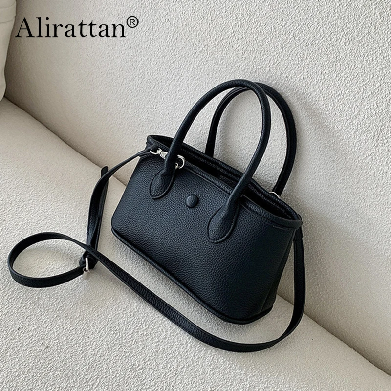 

Alirattan Handbag 2022 New Korean Shoulder Bag Fashion Simple Solid Color Crossbody Bag Chaussure Femme