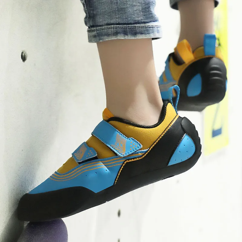 Quality Professional Climbing Bouldering Training Shoes Children Adult Protective Toe Anti-slip Kids Bouldering Climbing Sneaker 2