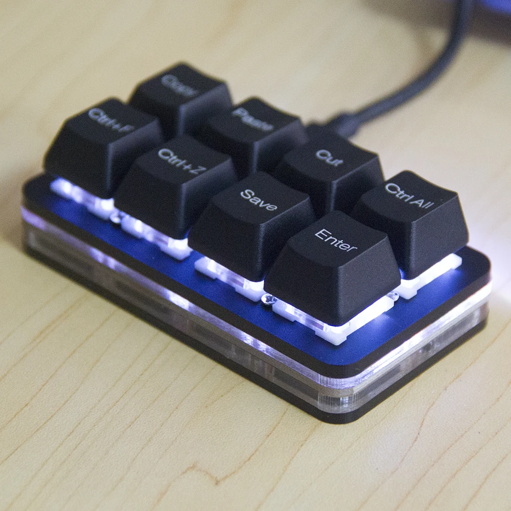 PCsensor 6 Key Mini Keypad Wireless USB Mechanical Gaming Macro Keyboard Customized Programmable OSU Keypad With RGB Led For PC Gaming OSU Office Work HID