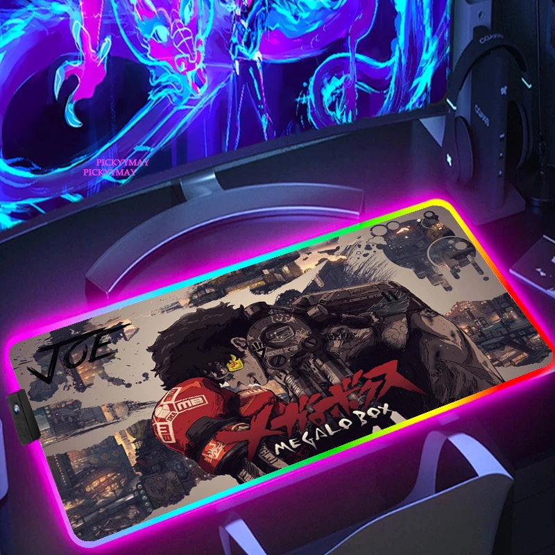 

Megaolobox RGB Large Gaming Mousepad LED Backlit Carpet Big Mause Pad Game Keyboard Mouse Pad Gamer Desk mat Computer Mice Mat