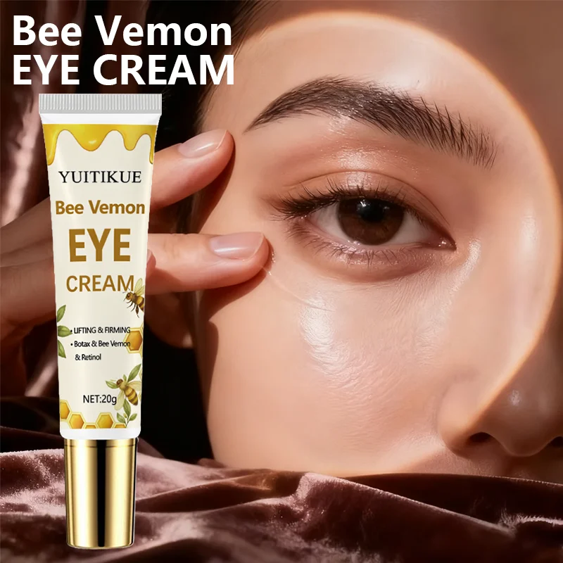 YUITIKUE Bee Venom Eye Cream lifts and firms with botax, bee venom, and retinol, suitable for all skin types.