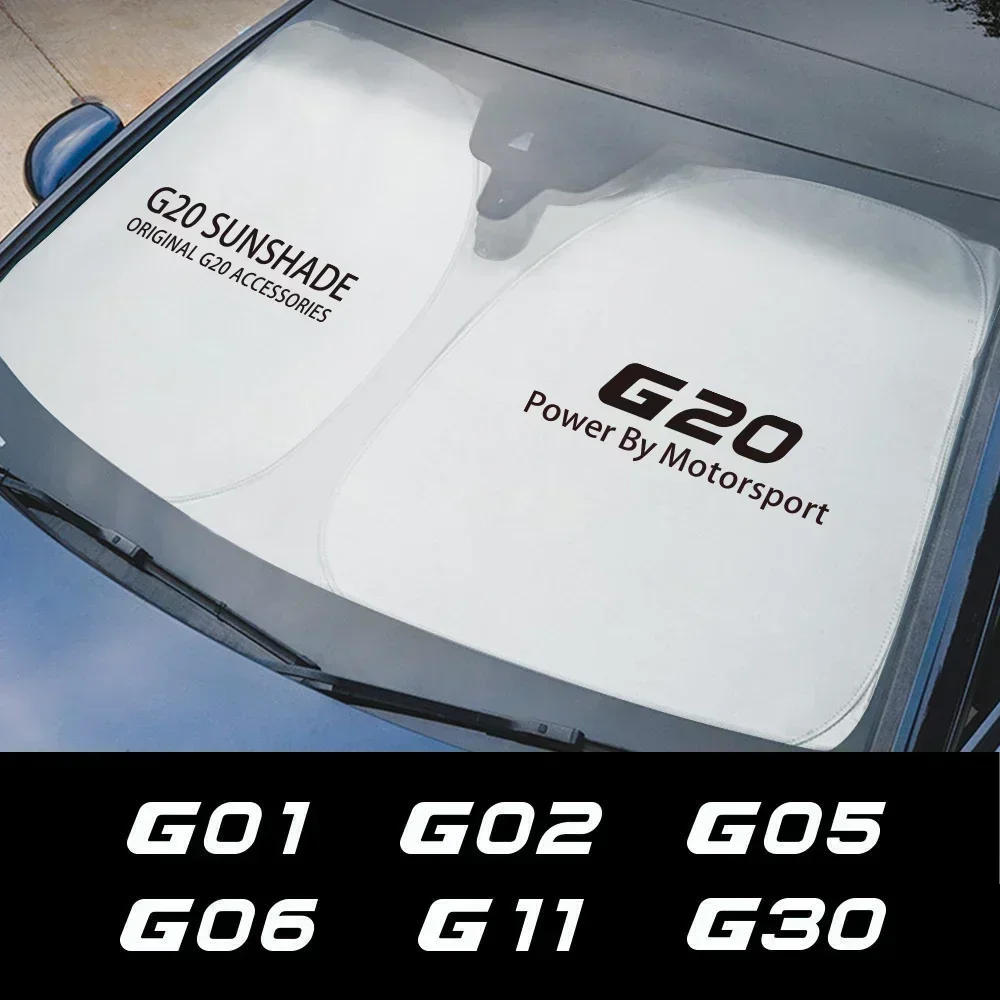 Parasol Interior para parabrisas de coche, cubierta protectora solar para BMW G20 G30 G31 G01 G21 G05 G12 G15 G02 G07 G08 G11 G32 G38 G06 G14 G16