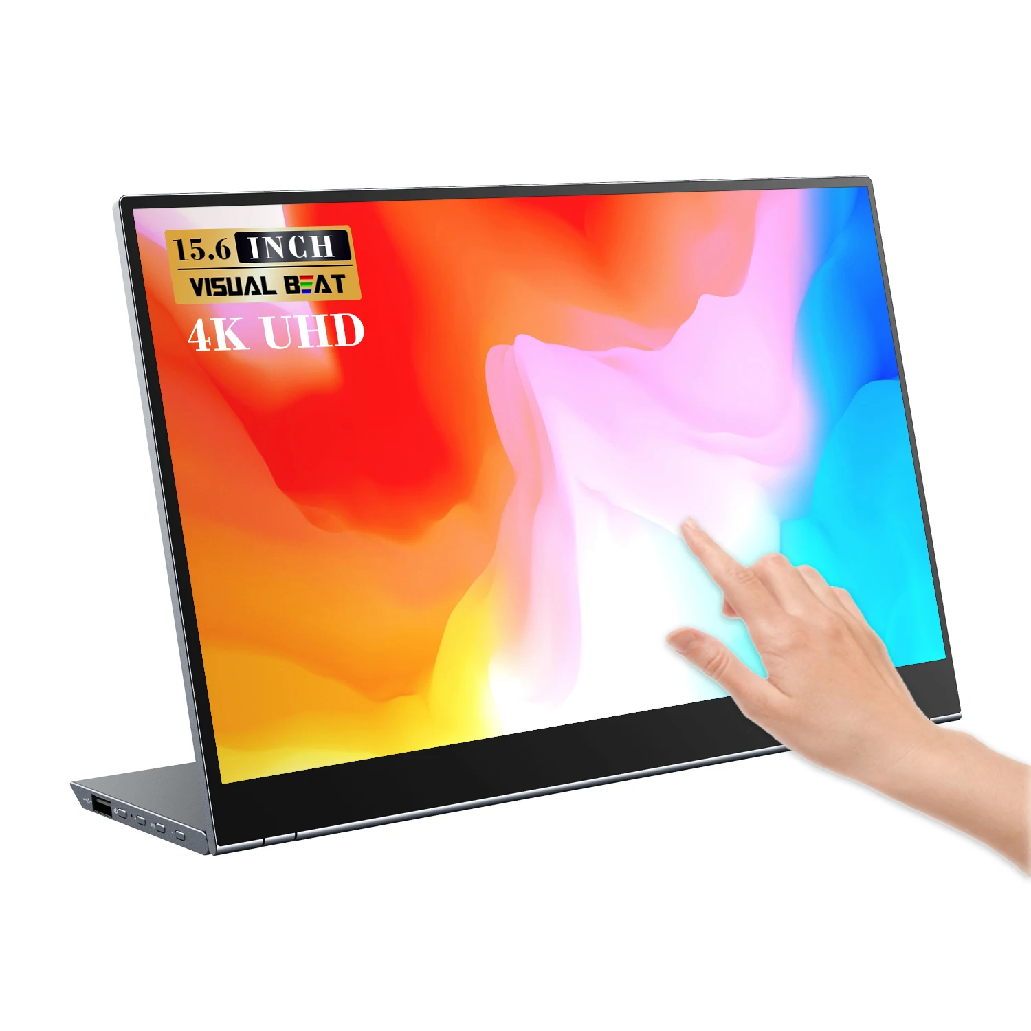 Визуальный ритм 15 6 дюйма 4K портативный монитор Toush экран IPS UHD 3840X2160 USB C 100% sRGB Type-C OTG