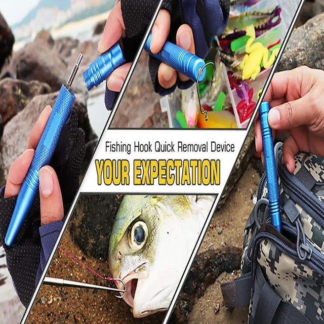 Detachable Stainless Steel Fish Hook Remover Fast Safety Fishing Hook  Extractor Detacher Rapid Decoupling Device Fishing