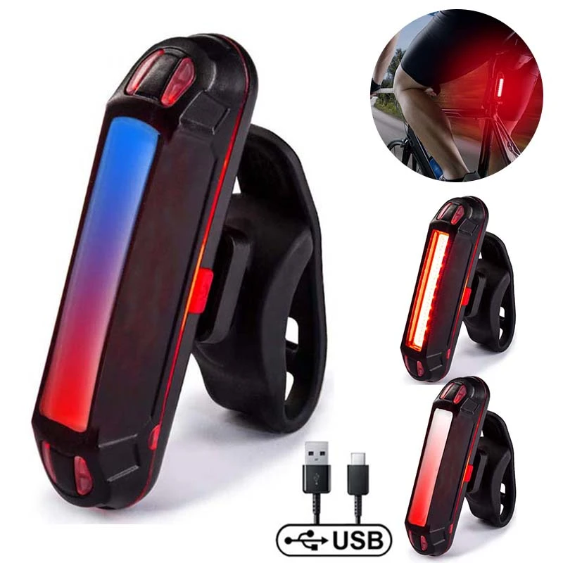 Bike Lights Bicycle Led Light Rechargeable Led Rear Lamp Usb