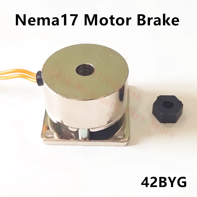 Freio do Motor de Passo e Freio de Potência Nema17 42 Stepper Brake Funciona em um Eixo Regular mm
